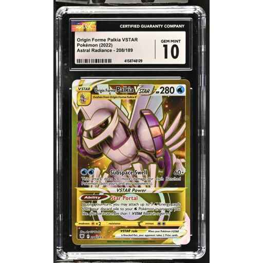 CGC 10 Gem Mint - 2022 Pokemon Astral Radiance Origin Forme Palkia VSTAR #208