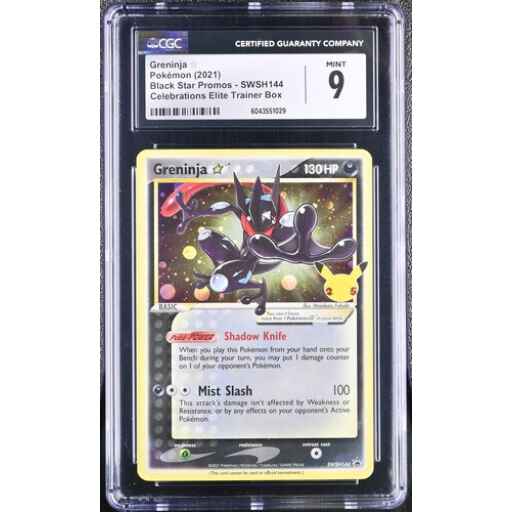 CGC 9 Mint - 2021 Pokemon Celebrations Greninja #SWSH144