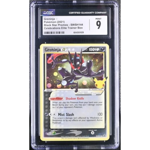 CGC 9 Mint - 2021 Pokemon Celebrations Greninja #SWSH144