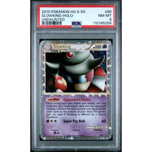PSA 8 Near Mint - 2010 Pokemon Undaunted Slowking Holo #85