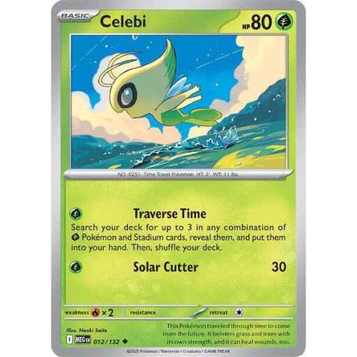ME01: Mega Evolution - 012/132 - Celebi - Reverse Holo