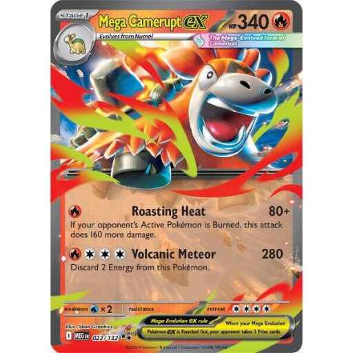 ME01: Mega Evolution - 022/132 - Mega Camerupt ex