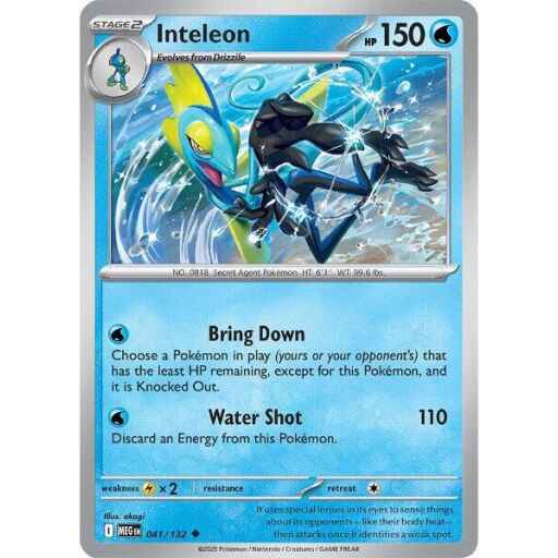 ME01: Mega Evolution - 041/132 - Inteleon - Reverse Holo