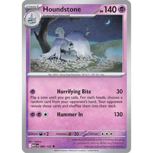 ME01: Mega Evolution - 066/132 - Houndstone - Reverse Holo