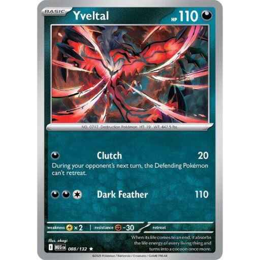 ME01: Mega Evolution - 088/132 - Yveltal - Reverse Holo