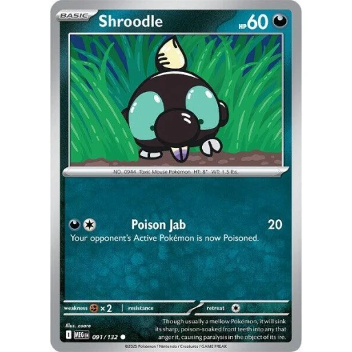 ME01: Mega Evolution - 091/132 - Shroodle