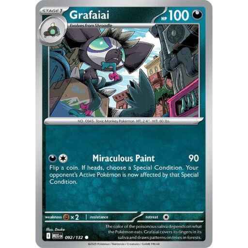 ME01: Mega Evolution - 092/132 - Grafaiai - Reverse Holo