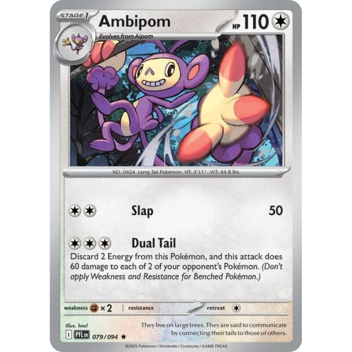 ME02: Phantasmal Flames - 079/094 - Ambipom - Reverse Holo