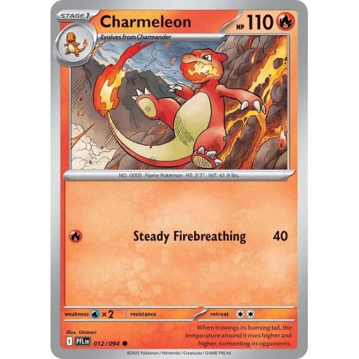 ME02: Phantasmal Flames - 012/094 - Charmeleon - Reverse Holo
