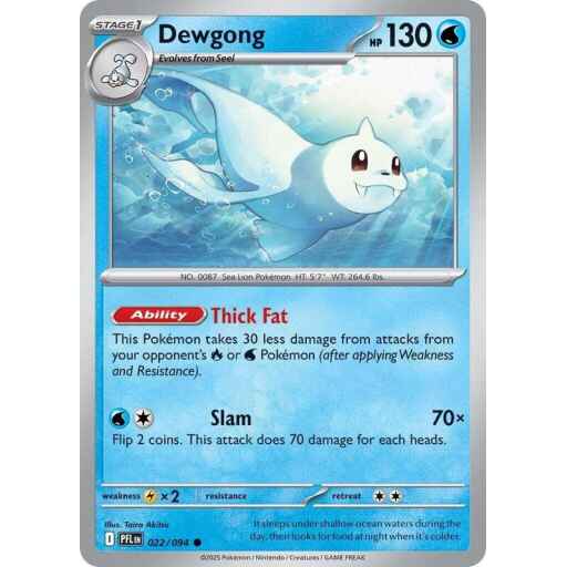 ME02: Phantasmal Flames - 022/094 - Dewgong - Reverse Holo