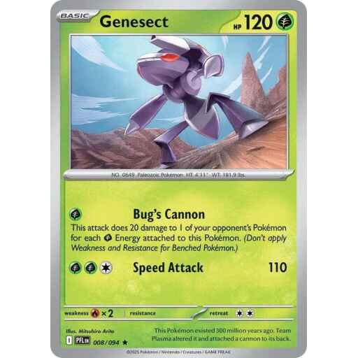 ME02: Phantasmal Flames - 008/094 - Genesect - Reverse Holo