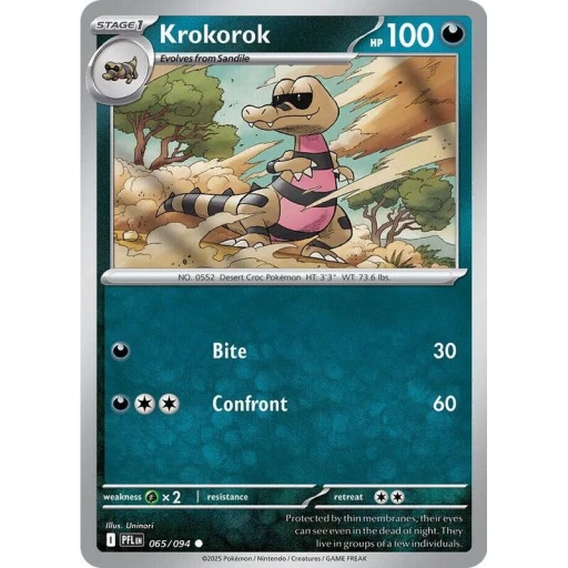 ME02: Phantasmal Flames - 065/094 - Krokorok - Reverse Holo
