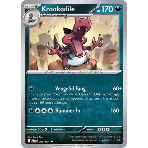 ME02: Phantasmal Flames - 066/094 - Krookodile - Reverse Holo