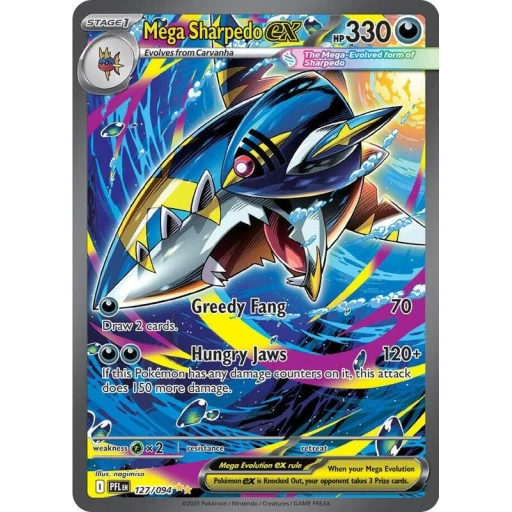 ME02: Phantasmal Flames - 127/094 - Mega Sharpedo ex