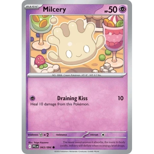 ME02: Phantasmal Flames - 043/094 - Milcery - Reverse Holo