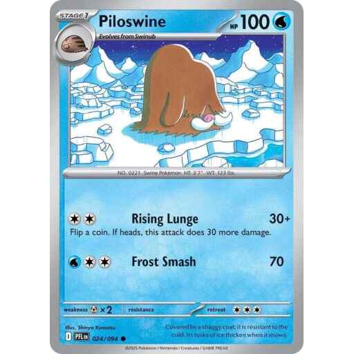 ME02: Phantasmal Flames - 024/094 - Piloswine - Reverse Holo