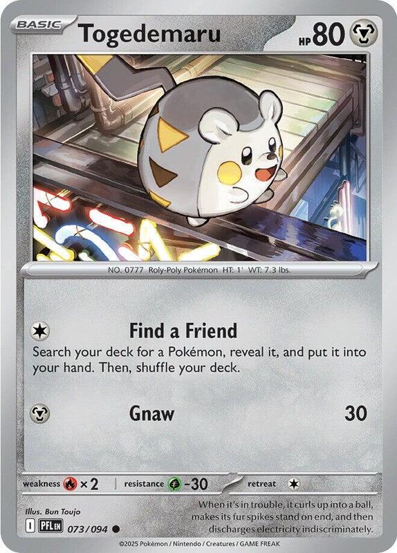 ME02: Phantasmal Flames - 073/094 - Togedemaru - Reverse Holo