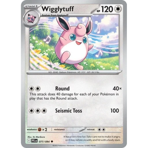 ME02: Phantasmal Flames - 077/094 - Wigglytuff - Reverse Holo