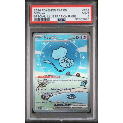 PSA 9 Mint - 2024 Pokemon Paldean Fates Mew ex SIR #232