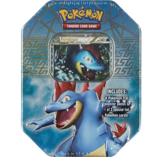 [Rip & Ship Exclusive][Random Pack Box Break #3] HeartGold & SoulSilver Feraligatr Tin