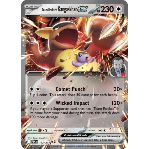 ME: Ascended Heroes - 162/217 - Team Rocket's Kangaskhan ex