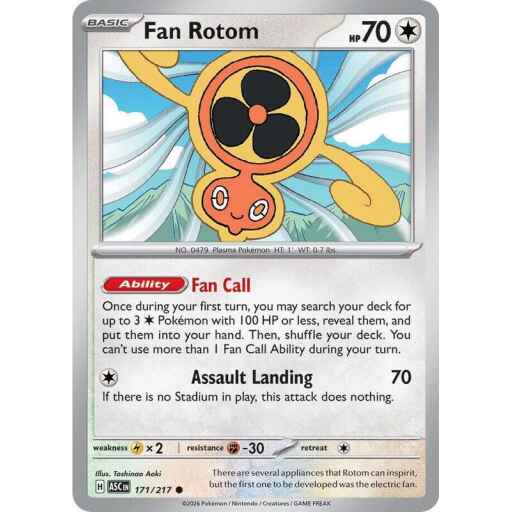 ME: Ascended Heroes - 171/217 - Fan Rotom