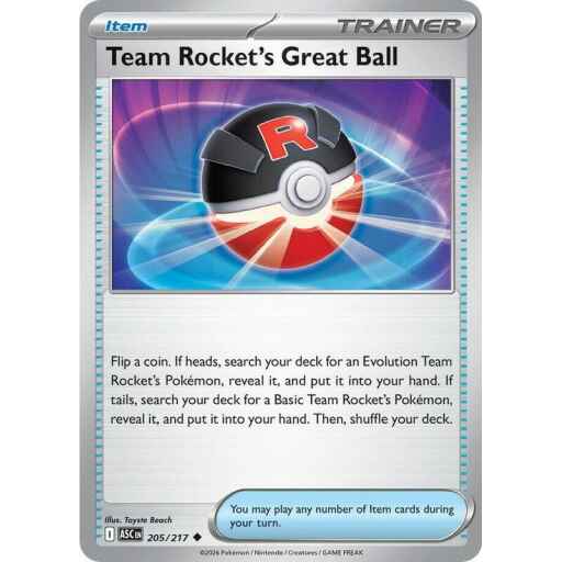 ME: Ascended Heroes - 205/217 - Team Rocket's Great Ball