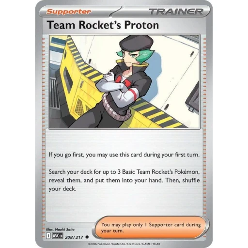 ME: Ascended Heroes - 208/217 - Team Rocket's Proton - Reverse Holo