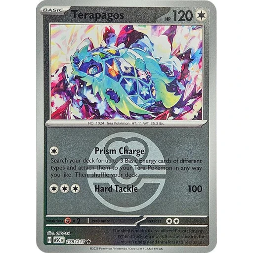 ME: Ascended Heroes - 178/217 - Terapagos (Love Ball) - Reverse Holo