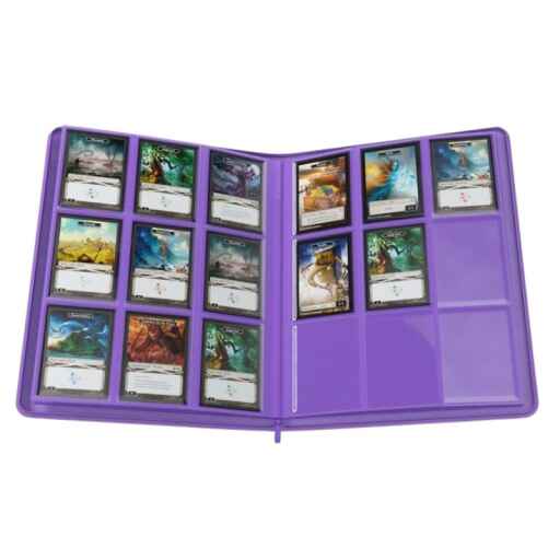 Alternative view of Gamegenic - Zip-Up Album 18-Pocket Purple
