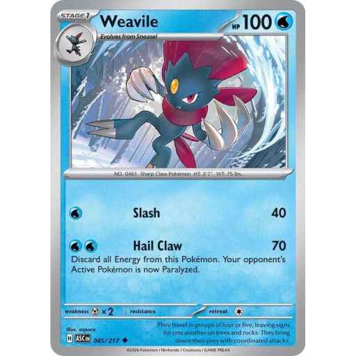 ME: Ascended Heroes - 045/217 - Weavile