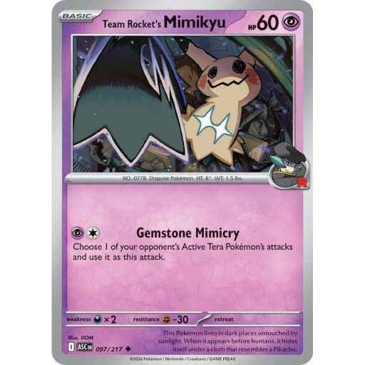ME: Ascended Heroes - 097/217 - Team Rocket's Mimikyu