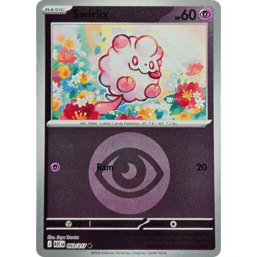 ME: Ascended Heroes - 093/217 - Swirlix (Energy Symbol Pattern) - Reverse Holo