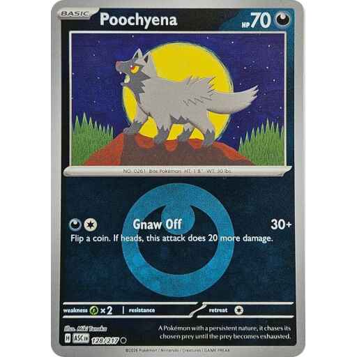 ME: Ascended Heroes - 128/217 - Poochyena (Energy Symbol Pattern) - Reverse Holo